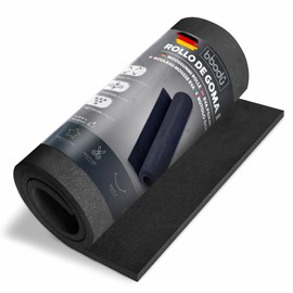 BIBODU Roll Eva Foam 10 mm Black Colour | Foam Rubber 10 mm Thickness | Size 99 cm x 37 cm, Density 80 kg/m3 | EVA Foam Cosplay, DIY Crafts | EVA Foam Suitable for Boys and Girls