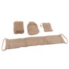 Exfoliating Jute Back Scrubber Concave Convex Surface Gift Package Jute