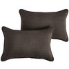 Sorra Home Sunbrella Solid Pillow Set, 12 in x 24