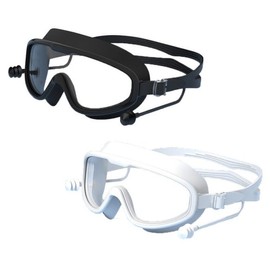 Anti-fog wide swimming goggles adult men women swimming goggles large lenses swimming goggles / 김서림방지 와이드수경 성인 남성 여성 수영 물안경 알큰수경
