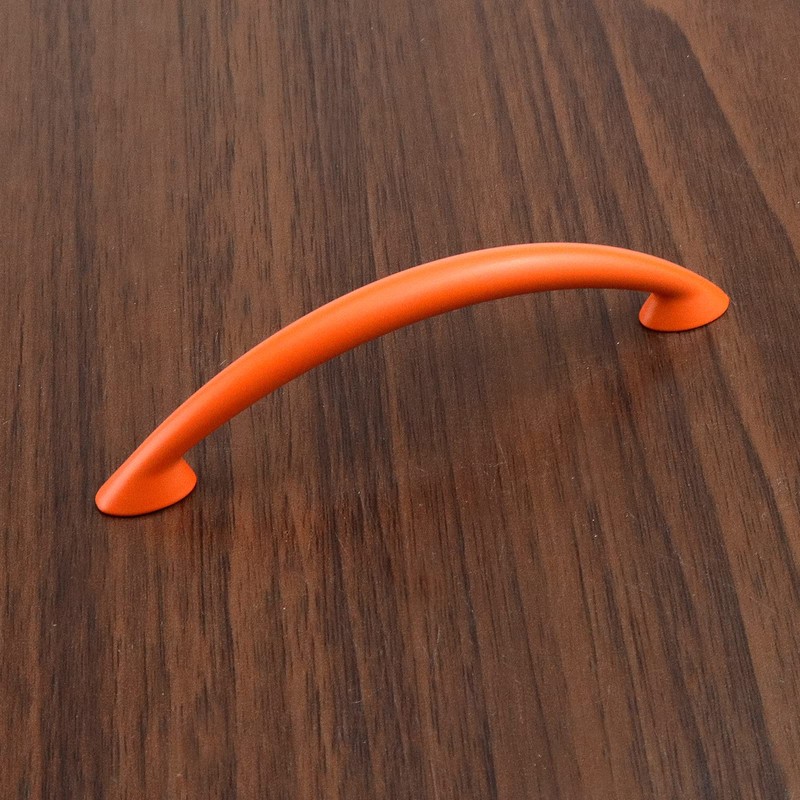 HEVSTIL 4Pack 3.78" Drawer Pulls Orange Cabinet Pulls Hardware Drawer