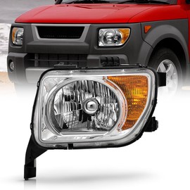KEEKPO - For 2003 2004 2005 2006 Honda Element Factory Style Chrome Headlight Headlamp Replacement Left Driver Side
