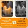 Trxvxo White Pillar Candles Bulk Set of 12,3 Different Lengths