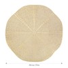 fanquare Round Placemats Set of 6, 15" Lotus Leaf Hollow