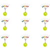 Milepetus Pack of 300/600 Rubber Fishing Bobber Stoppers, 6 in
