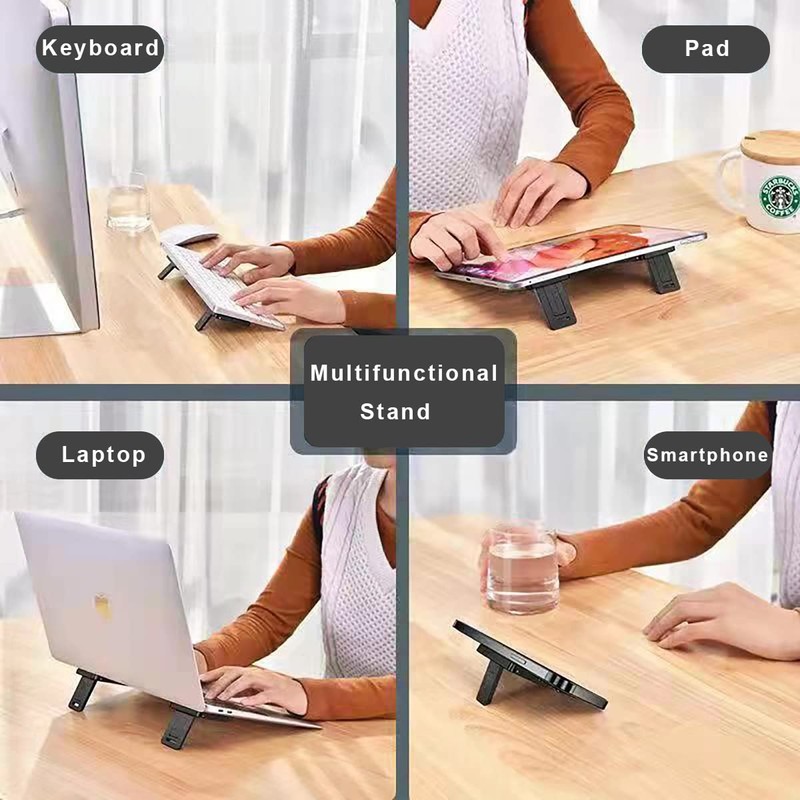 OYE Foldable Laptop Stand, 2 Portable Mini Laptop Stand, Invisible