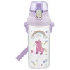 Skater PSB5TRC-A Kids Clear Plastic Water Bottle 480ml Graduated Hydration