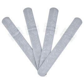 Homeford Corsage Slap Wristlet Party Favor, 1-1/8-inch x 9-inch, 4-count - Silver