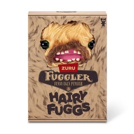 ZURU Fuggler - Hairy Fugg Monster Plush Toy (Screech), Furry Stuffed Animal with Funny Teeth and Eyes