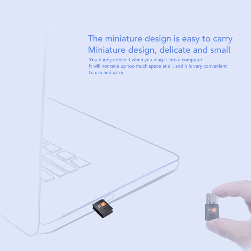 AC600 USB WiFi Adapter for PC Nano Support 802.11ac 2.4G