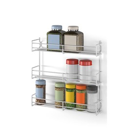 Metaltex Domino Spice Rack 3 Shelves 30 x 7 x 30 cm White