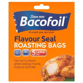 5 x Roasting Bags Flavour Seal Cooking Bags for Ovens and Microwaves Perfect for Roasting Chicken Fish Meat Turkey and Vegetables – Large Bags
