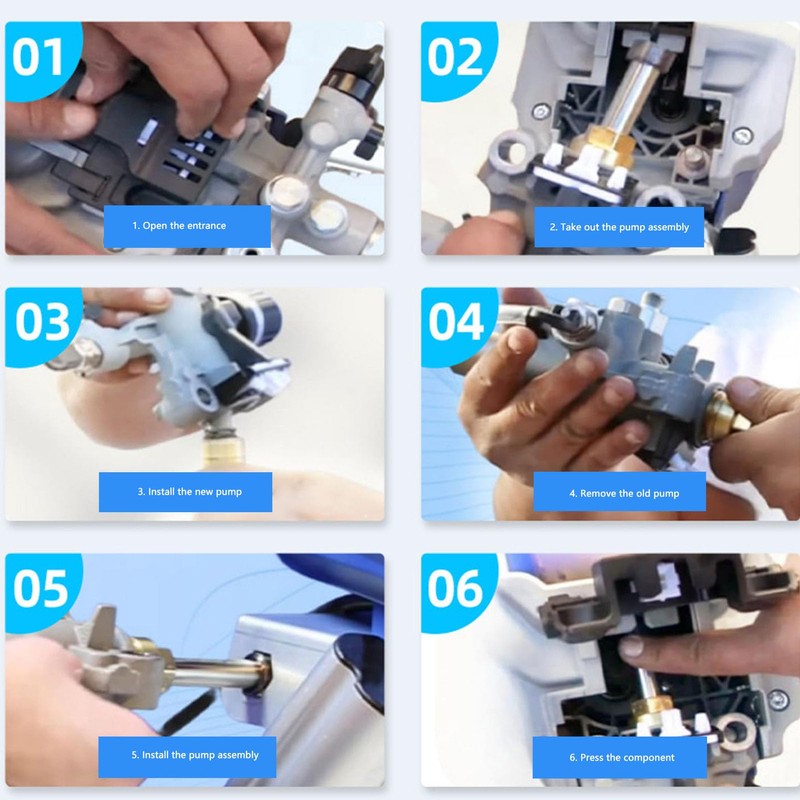 Power Paint Sprayers Pump, 24Y472 Aluminum Alloy Efficient Spraying Pump