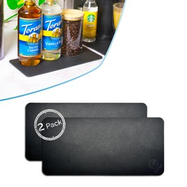 Ternal Dripguards, An Absorbent Counter Mat, General Purpose Absorbent Mat for Water, Oil, Syrup, Coffee, & Bar. Absorbent & fast drying top with a waterproof core a non-slip bottom [5.5 x12in].