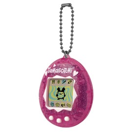 Bandai Tamagotchi Original Pink Glitter Shell | Tamagotchi Original Cyber Pet 90s Adults And Kids Toy With Chain | Retro Virtual Pets Are Great Boys And Girls Toys Or Gifts For Ages 8+