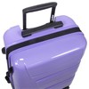 Dejuno Lumos Hardside Expandable Spinner Luggage, Lavender, 3-Piece Set
