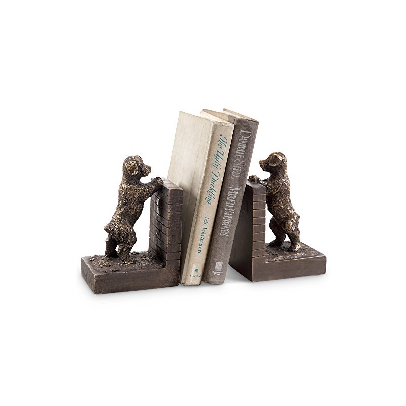 SPI Home Perky Peeking Puppy Bookends