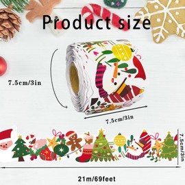 69 Ft Christmas Bulletin Board Border，Santa Claus Christmas Tree Trim Border Christmas Decoration，for Themed Party Classroom Office Decoration