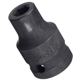 TA-VIGOR 6-Point Impact Socket, 1/2-Inch Drive 8mm Spindle Axle Nut Socket Driver, Durable CR-V Steel 38mm Length Nut Impact Socket for Auto Repair Easy Removal, Shallow Metric Sizes