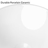 Miligoré 16" Round White Ceramic Vessel Sink - Modern Above