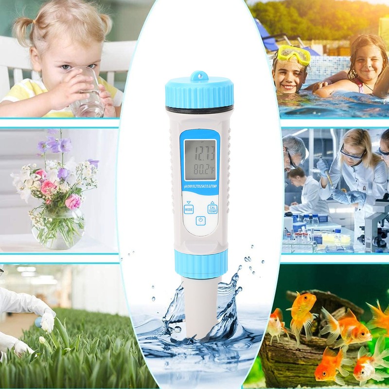 Bluetooth Water Tester PH ORP EC TDS SALT S.G TEMP