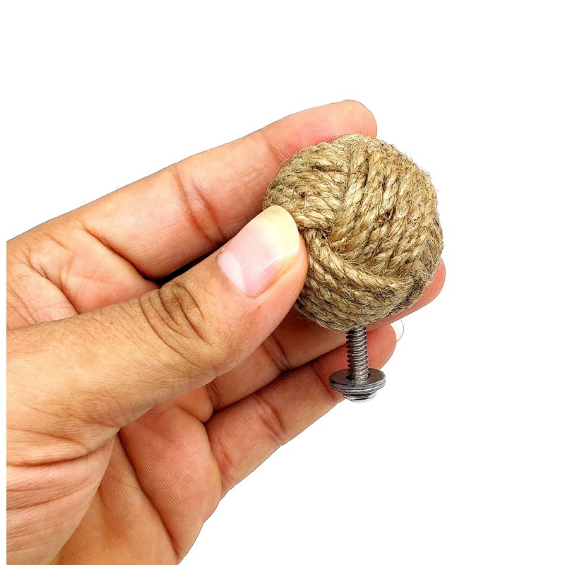 5MoonSun5's Handmade Jute Rope Door Knobs/Rope Knot Drawer Pulls and