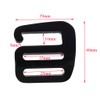 Adjustable 25mm Buckles for Webbing Slide Buckles Aluminium G Hook for Backpack Luggage Strap Webbing  (1 Pair)