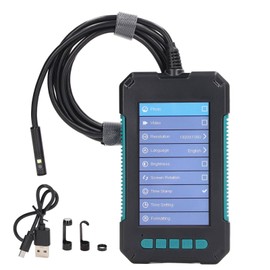 8mm Lens Digital Endoscope 4.3in IPS Screen Industrial Inspection Camera with LED Light DC 5V 2 Meter / 6.6ft