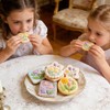 7Pcs Baking Cookie Cutters Shapes Flower Texture Roller Star Round