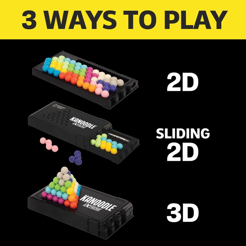 Educational Insights Kanoodle Extreme Puzzle Game, Brain Teaser Puzzle Challenge