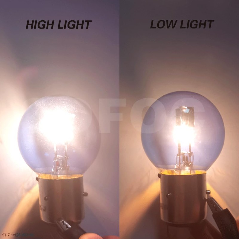 SOFOC -BA21D Motorcycle Halogen Headlight G40 Lamp Low Beam Design