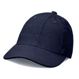 City Threads Gorra de béisbol para niños y niñas, protección solar, sombrero para el sol (bebé niño pequeño) fabricado en Estados Unidos, Marino, S (0-6 Meses)