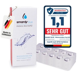 SMARDY 60 Rapid Test Tablets Phenol Red (PH Value) Shake Tester Replacement Tablets, Water Test for Drinking Water, Aquarium, Pool