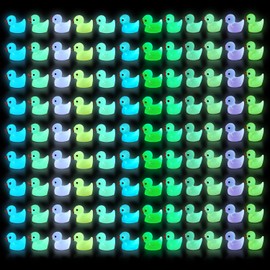 Arcimatto 240 Pack Mini Ducks Tiny Resin Duck Bulk, Decor Duck Figures for Miniature Dollhouse Decor Garden Aquarium Potted Ornament, DIY Charm Crafts Hide and Seek Prank Party Favor Toys Gag Gifts