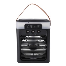 Portable Misting Fan with 400ml Water Tank, USB Aromatherapy Air Cooling Fan for Office, Bedroom (Black)