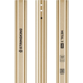 StringKing Men's Metal 3 Pro Defense Lacrosse Shaft 360 Grams (Nickel)