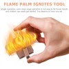 jojofuny 2 x Magician Fire Flames on Hand Palm Metal