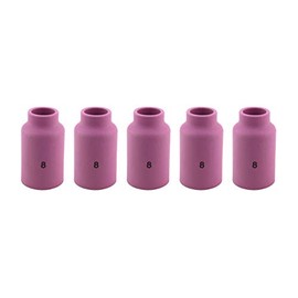SÜA - Alumina Nozzle Cups for TIG Welding Torches Series 17/18/26 with Gas Lens Set-Up - Model: 54N14 - #8 (1/2'') - (5 PACK)