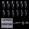 KADS Pack of 120 Transparent Full Cover Dual Nail System