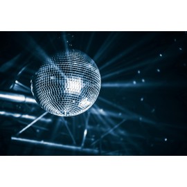 Mirror Disco Ball 6" Inch, Silver Hanging Ball with Attached String for Ring, Reflects Light, Fun Party Home Bands Decorations, Party Favor (Single)