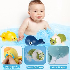 Juguete de Ducha, Cabezal de Ducha de Baño para Niños Flexible Ajustable Ángulo con 3 Pequeños Juguetes, Juguetes Sensoriales de Baño para Niños para Shower, Piscina, Hora Del Baño, para 2-8 Años