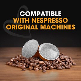 Italian Coffee for Espresso Lovers pods compatible with Nespresso Original machines, Italian Expresso capsules (100 Lungo regular pods, 100 Count (Pack of 1))