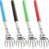 Unbranded 2PCS Stainless Steel Retractable Back Scratcher - Rubber Handle