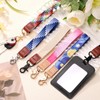 uxcell Wrist Lanyard Keychain, 200mm Braided Wristlet Strap with Gold