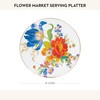 MACKENZIE-CHILDS Enamel Serving Platter, Decorative Serving Platter for Food, 16