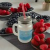 Underwater Mason Jar with Handle Drinking Glass with Lid with