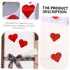 DOITOOL 1Roll Heart Shaped Stickers Valentine's Day Decorative Decals Labels