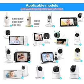 Universal Holder for GHB Baby Monitor ABM700/SM50B/UU24, Baby Camera Holder for OBVHNUA Baby Monitor 900ES, Mounting Stand for Momcozy Video Monitor BM01, Baby Phone Accessory Holder for Boifun Baby