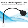 Diagnostic cable, 4 pin diagnostic cable for OBD2 motorcycle scanner,