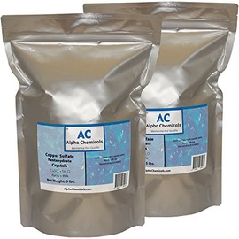 Copper Sulfate Pentahydrate - Crystals - 25.2% Cu - 10 Pounds